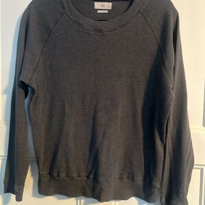 TNA Charcoal Waffle Knit Pullover